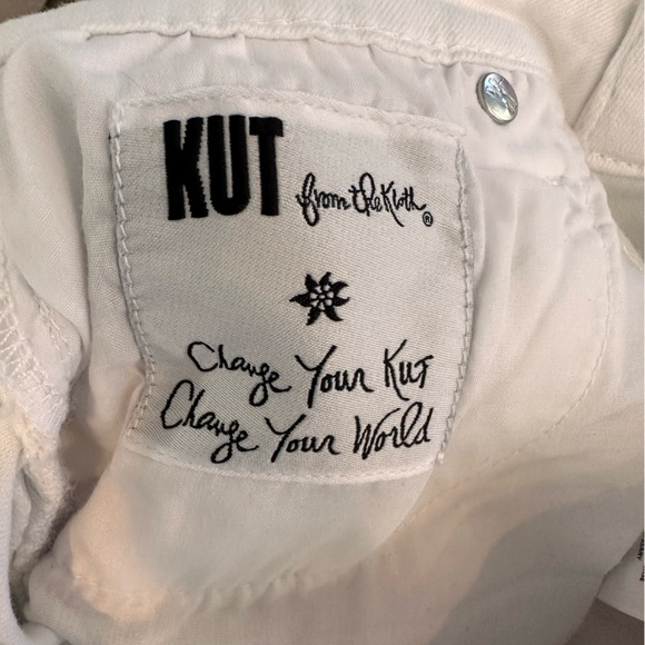 New with Tags Kut from the Kloth size 2 white denim Mia Toothpick Skinny - Picture 6 of 16